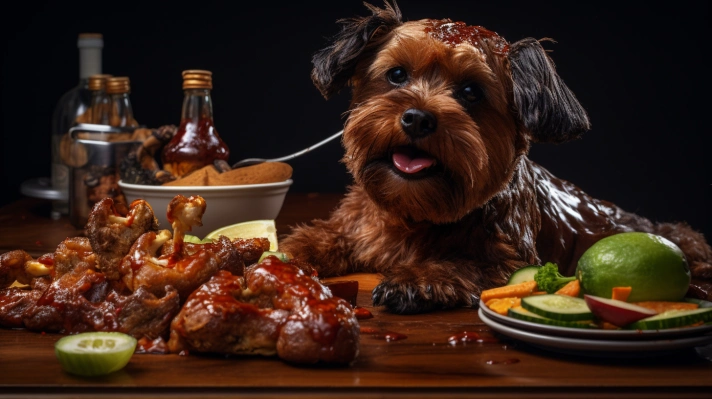 analyzing teriyaki chicken for dogs